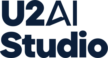 U2 AI Studio isim (koyu)