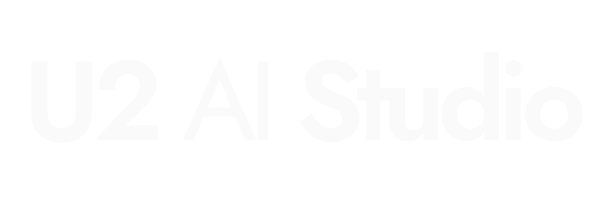 U2 AI Studio name (light)